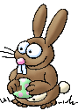 Gif animé Pâques lapin